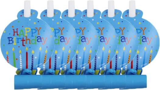 Party Blowout With Card 6-Pcs 0829003 - Image 2