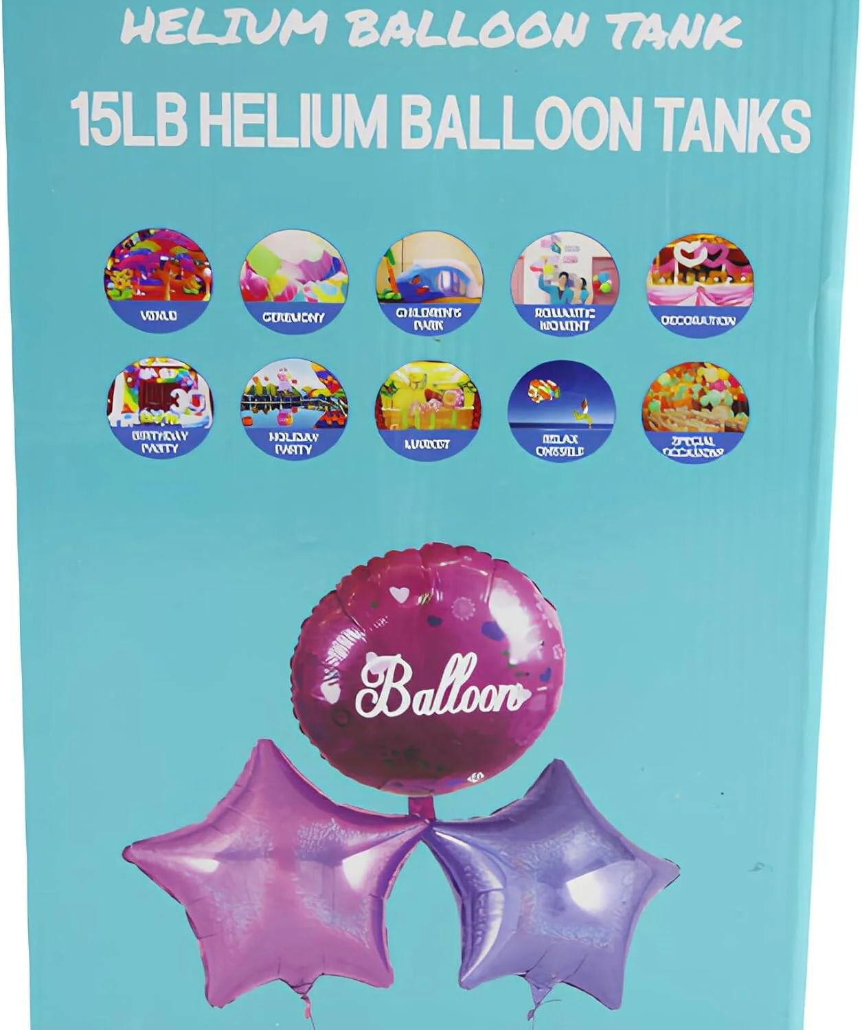 Party Fun Helium Balloon Tanks 15LB 0868970 - Image 2