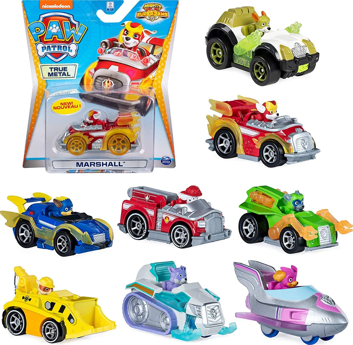 Paw Patrol Super Paws True Metal Vehicle Assorted 6053257