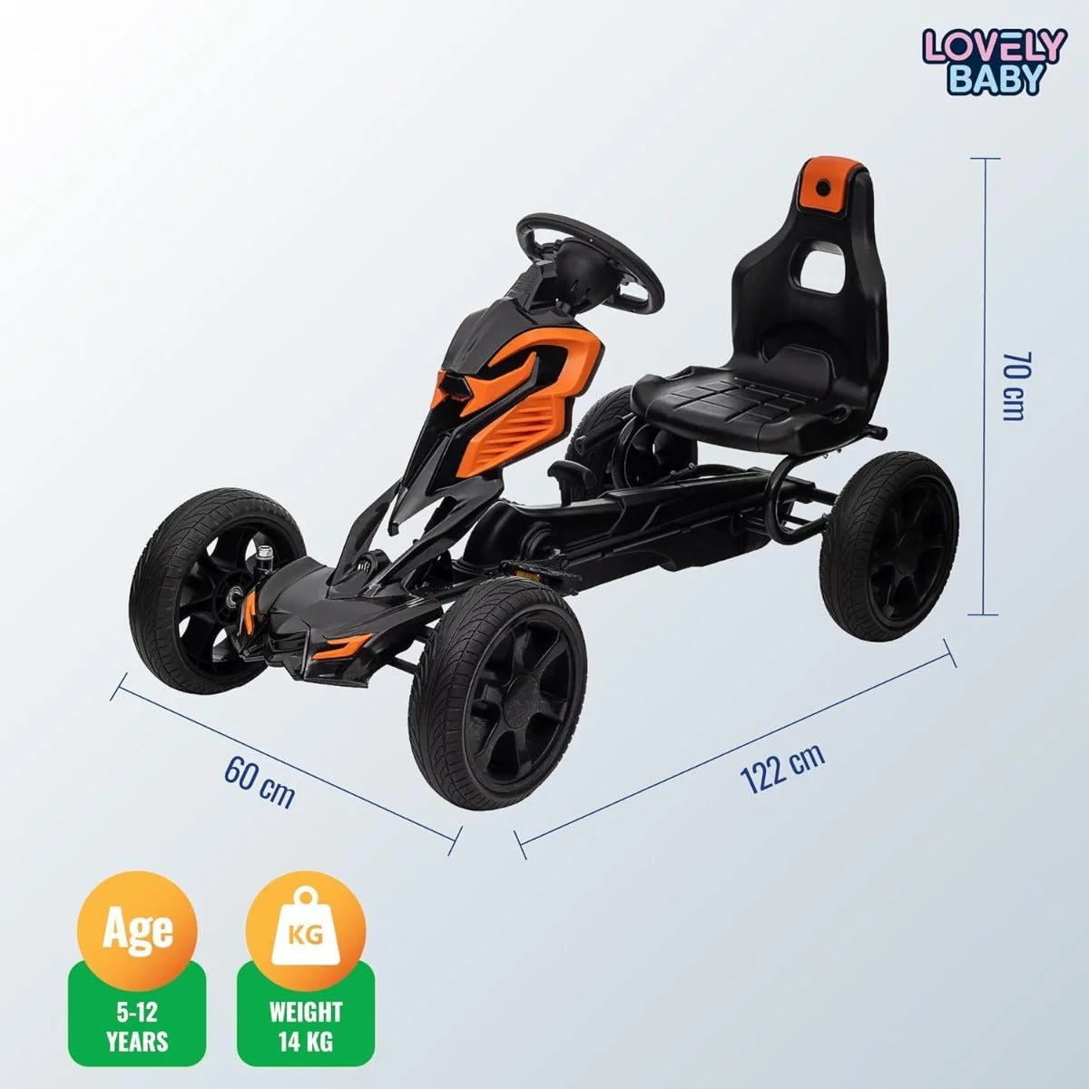 Pedal Car Black LB-4500 - Image 2