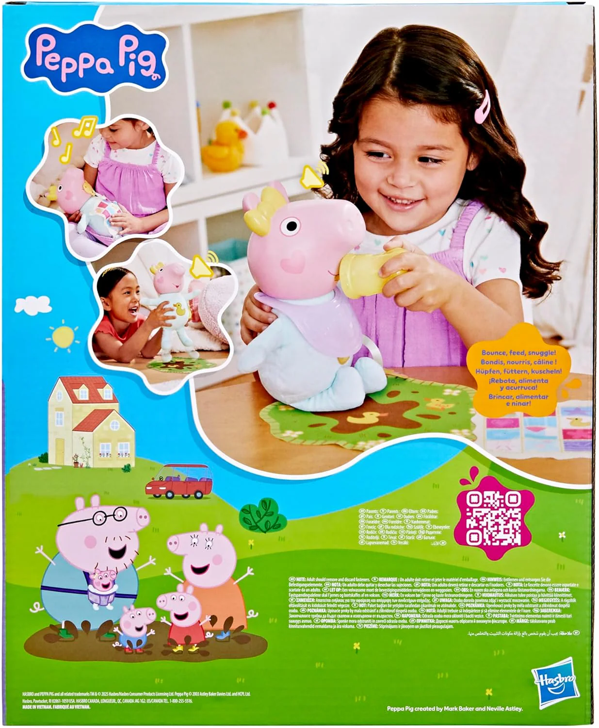 Peppa Pig Oinks and Snuggles Evie Interactive Baby Doll G1637 - Image 3