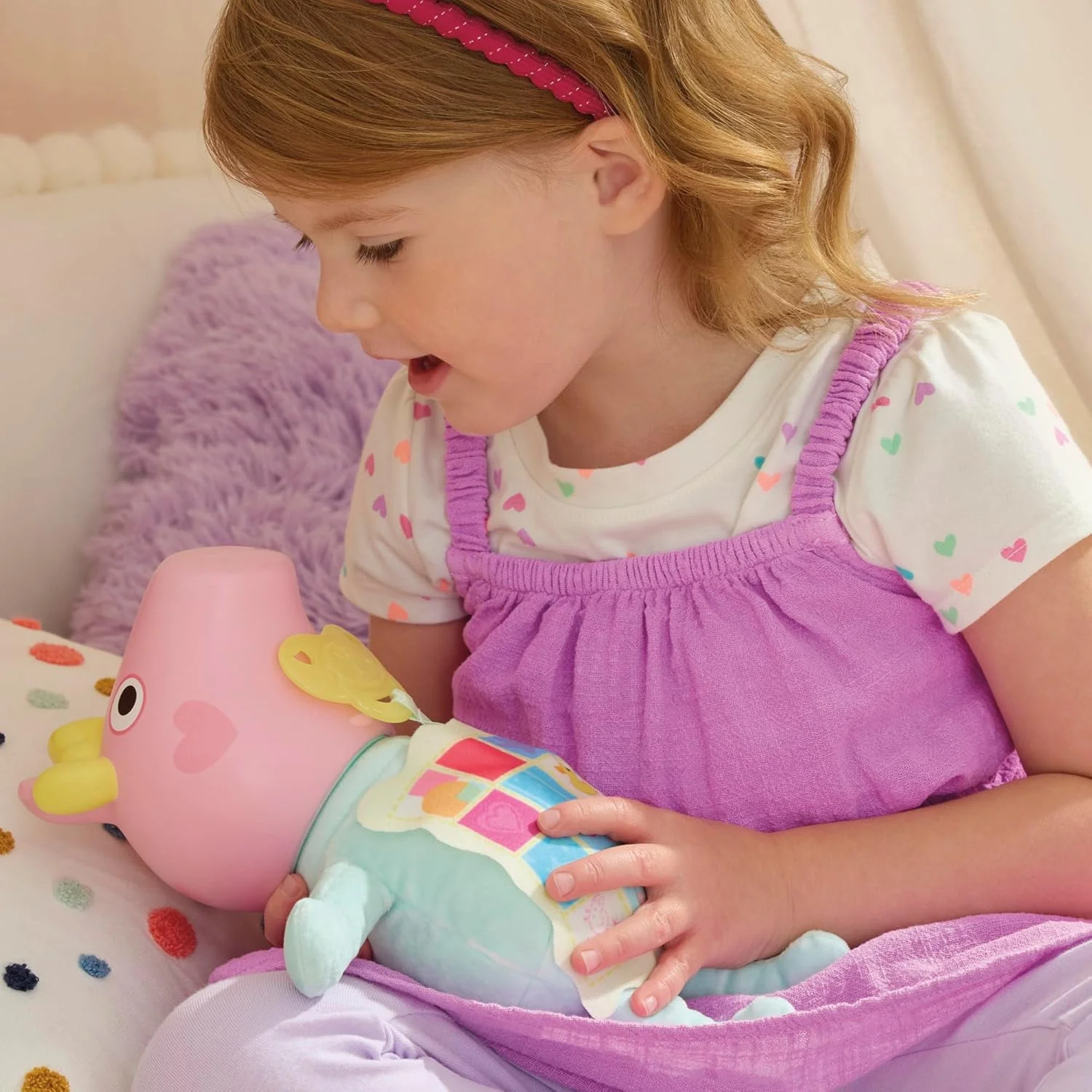 Peppa Pig Oinks and Snuggles Evie Interactive Baby Doll G1637 - Image 7