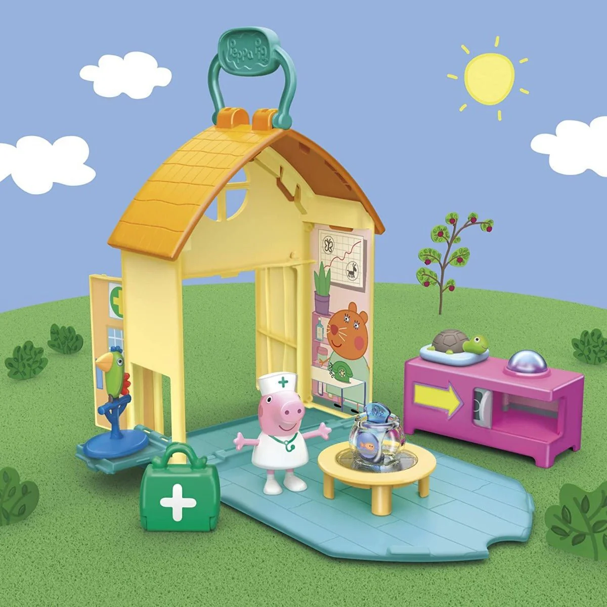 Peppa Pig Peppa's Adventures Peppa Visits the Vet Fun Playset F3757 - Image 2