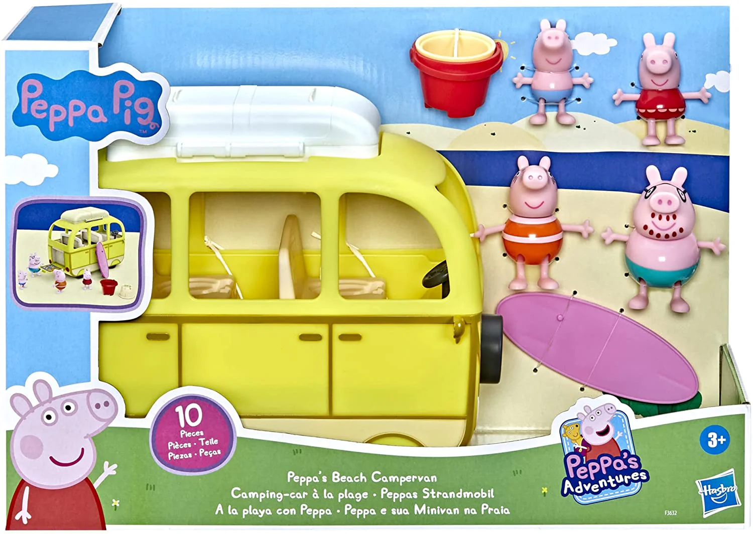 Peppa Pig Peppa's Beach Campervan Playset F3632 - Image 4