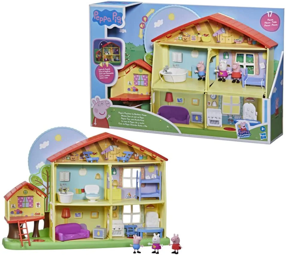 Peppa Pig Peppa's Playtime To Bedtime House Playset F2188