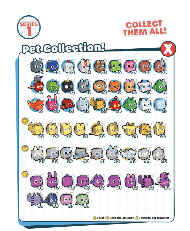 Pet Simulator X Mystery Pets 4-Pack 3inch CB1802 - Image 2