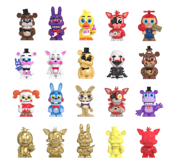 Phatmojo FNAF Grab N Go Bundle Classic Remix Fuzzy Finish BN1342 - Image 2