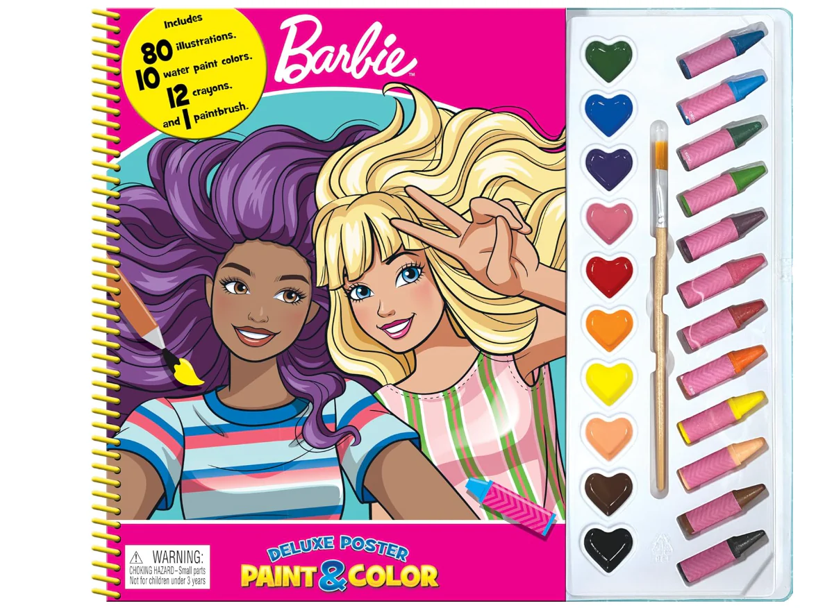 Phidal Barbie Deluxe Poster Paint and Color 2764354754
