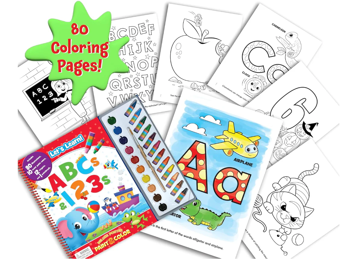 Phidal Preschool ABC/123 Deluxe Poster Paint and Color 2764354762 - Image 2