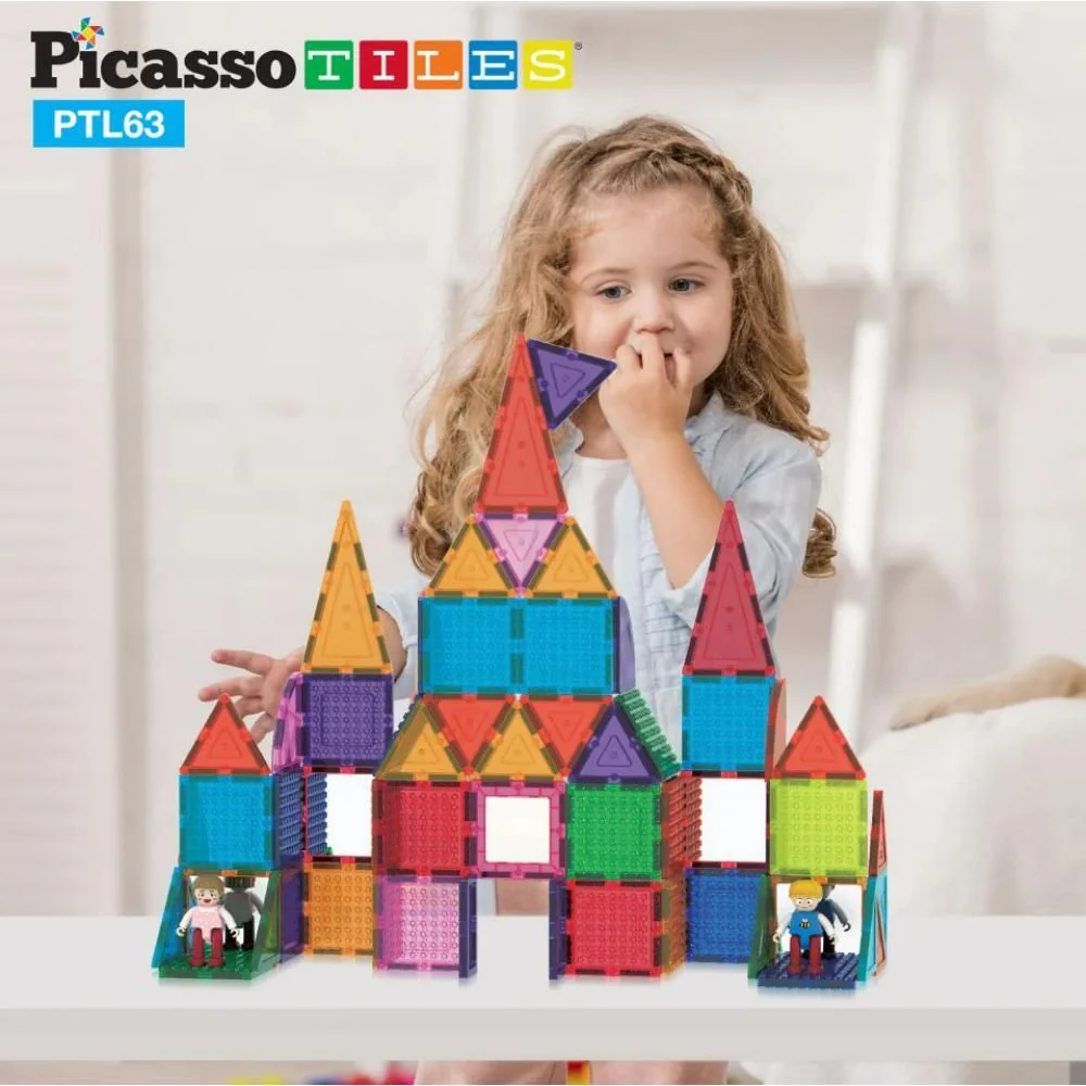 Picasso Magnetic Bricks & Tiles 63-Pcs PTL63 - Image 7