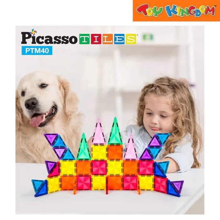 Picasso Magnetic Building Blocks Mini Diamond Series-Building 40-Pcs PTM40 - Image 5
