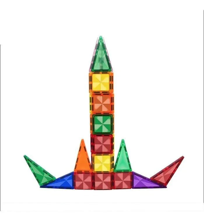 Picasso Magnetic Building Blocks Mini Diamond Series-Rocket 30-Pcs PTM30 - Image 3