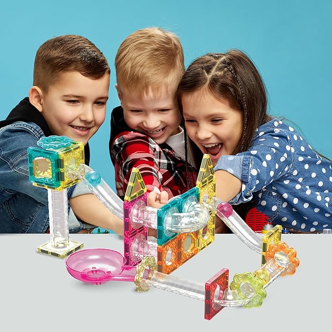Picasso Magnetic Building Blocks Mini Diamond Series-Run Track 45-Pcs PTMG45 - Image 7