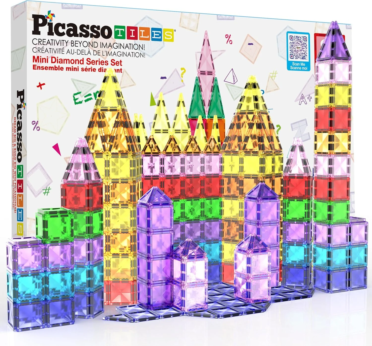 Picasso Magnetic Mini Diamond Building Blocks 80-Pcs PTM80