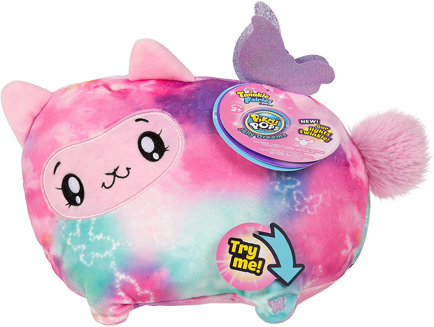 Pikmi Pops Jelly Dreams Twinkle Fairies Light up Plush Winkin The Llama Assorted 75377