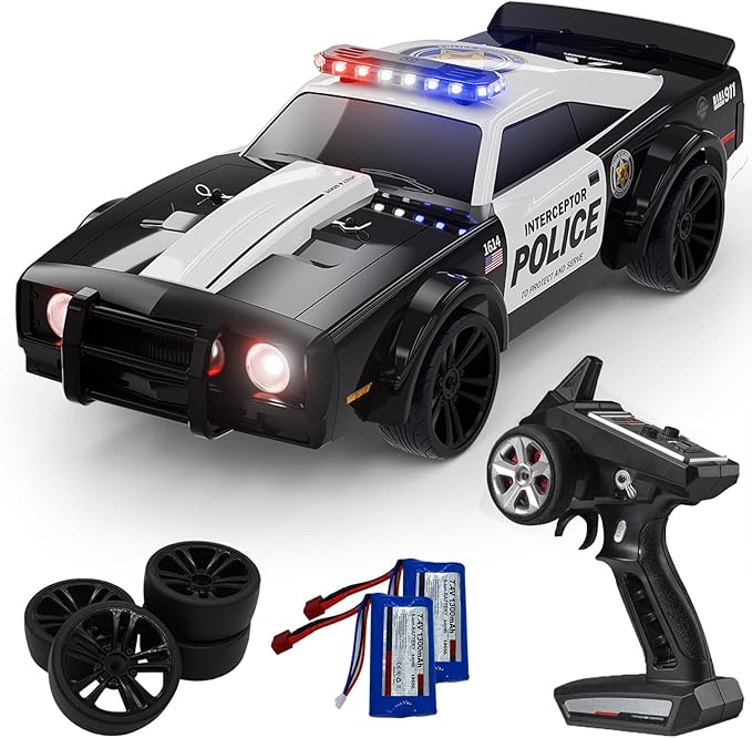 Pinecone Model 4WD High Speed Drift RC Police Car 1:16 Scale SG-1614