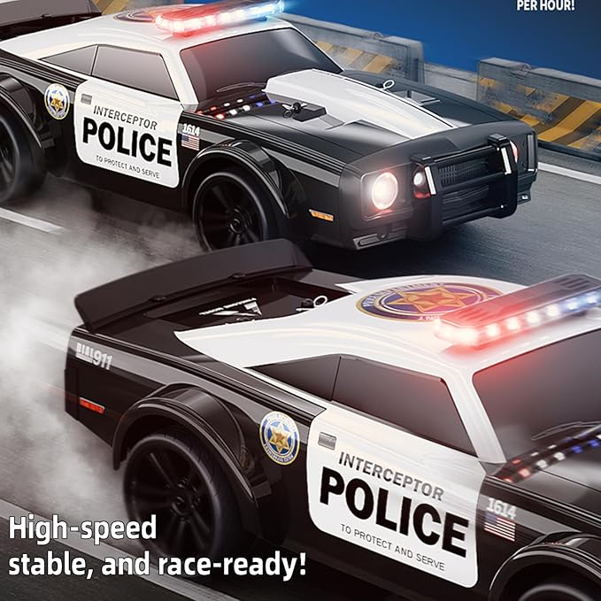 Pinecone Model 4WD High Speed Drift RC Police Car 1:16 Scale SG-1614 - Image 3