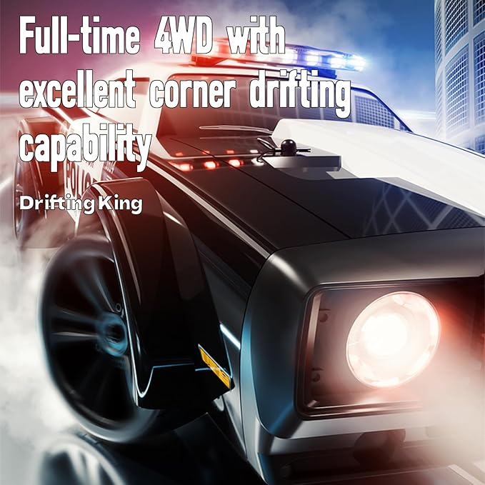 Pinecone Model 4WD High Speed Drift RC Police Car 1:16 Scale SG-1614 - Image 4