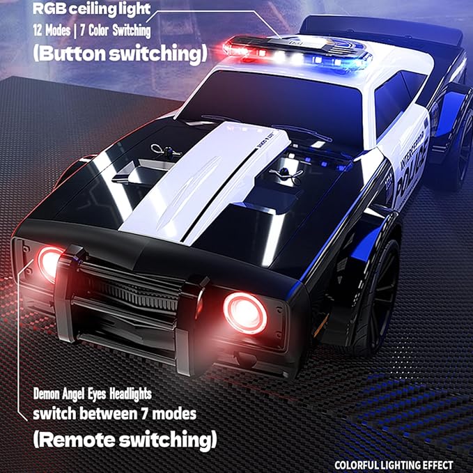 Pinecone Model 4WD High Speed Drift RC Police Car 1:16 Scale SG-1614 - Image 5
