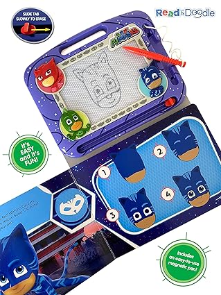 PJ Masks Magnetic Drawing Board and Book Set 276435245X - Image 2