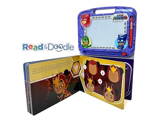 PJ Masks Magnetic Drawing Board and Book Set 276435245X - Image 4