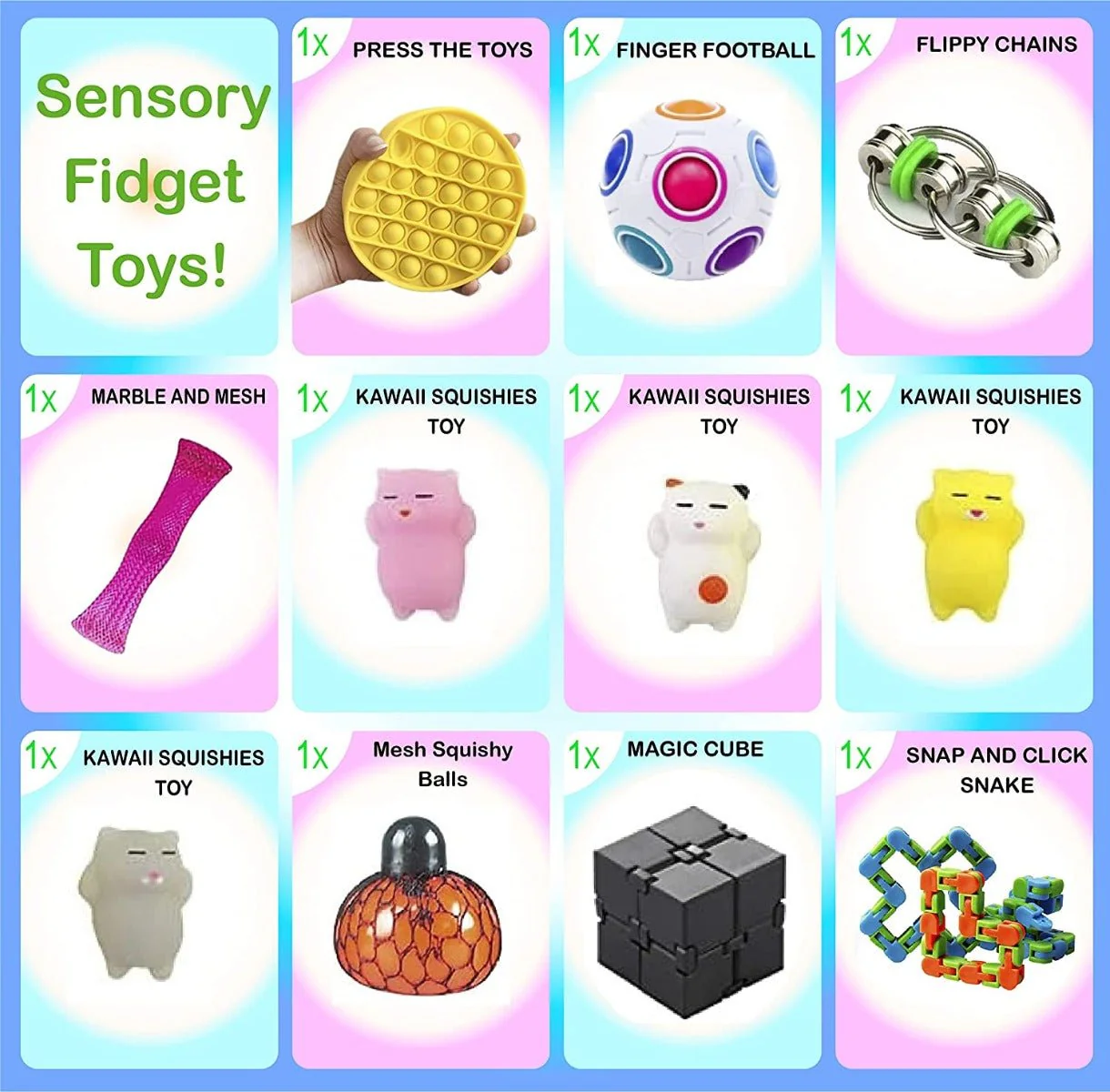 PJoy Sensory Toy Gift Box 20in1 CRK813 - Image 4