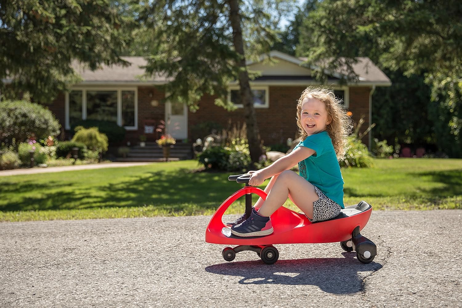 Kids Swing Car Red/Black MN067 - Image 3