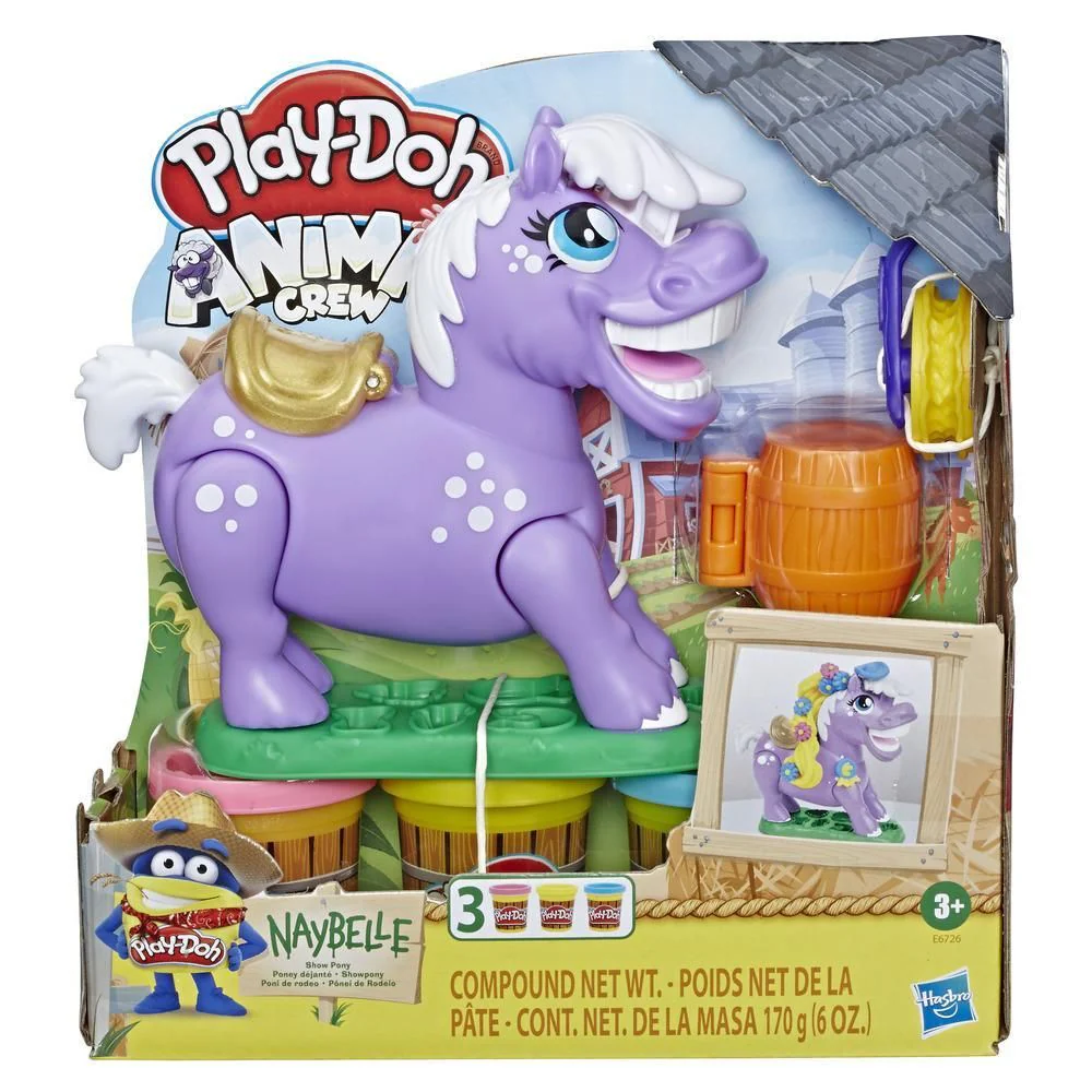 Play Doh Animal Crew Naybelle Show Pony Farm Animal Playset