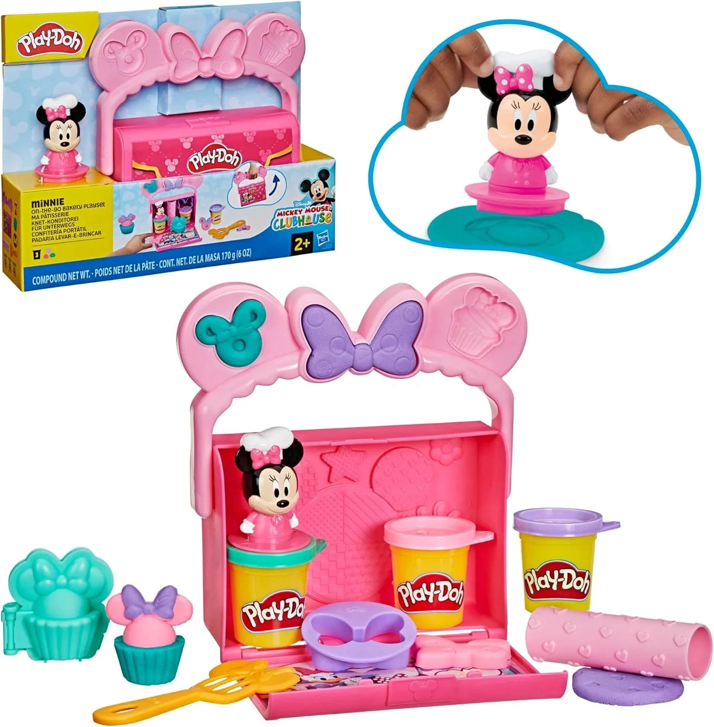 Play-Doh Disney JR On the Go Bakery Playset G3108