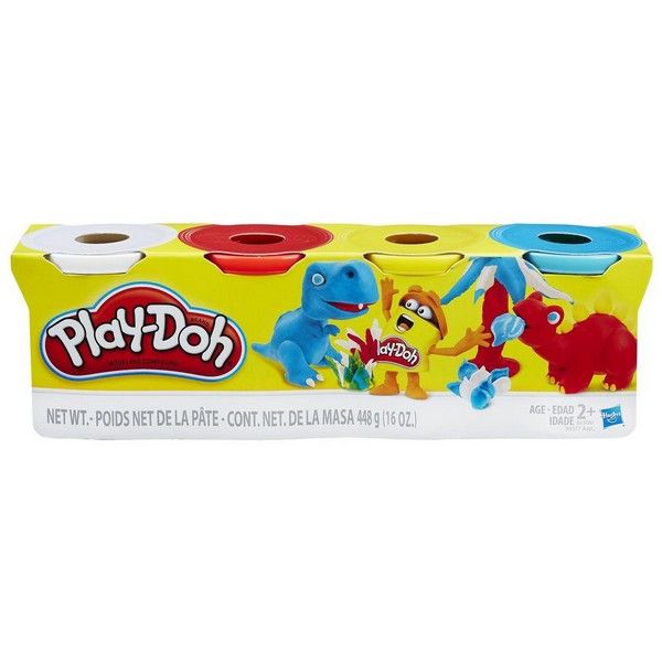 Play-Doh Dough Compound 4 Pack Basic Color B5517 - Image 2