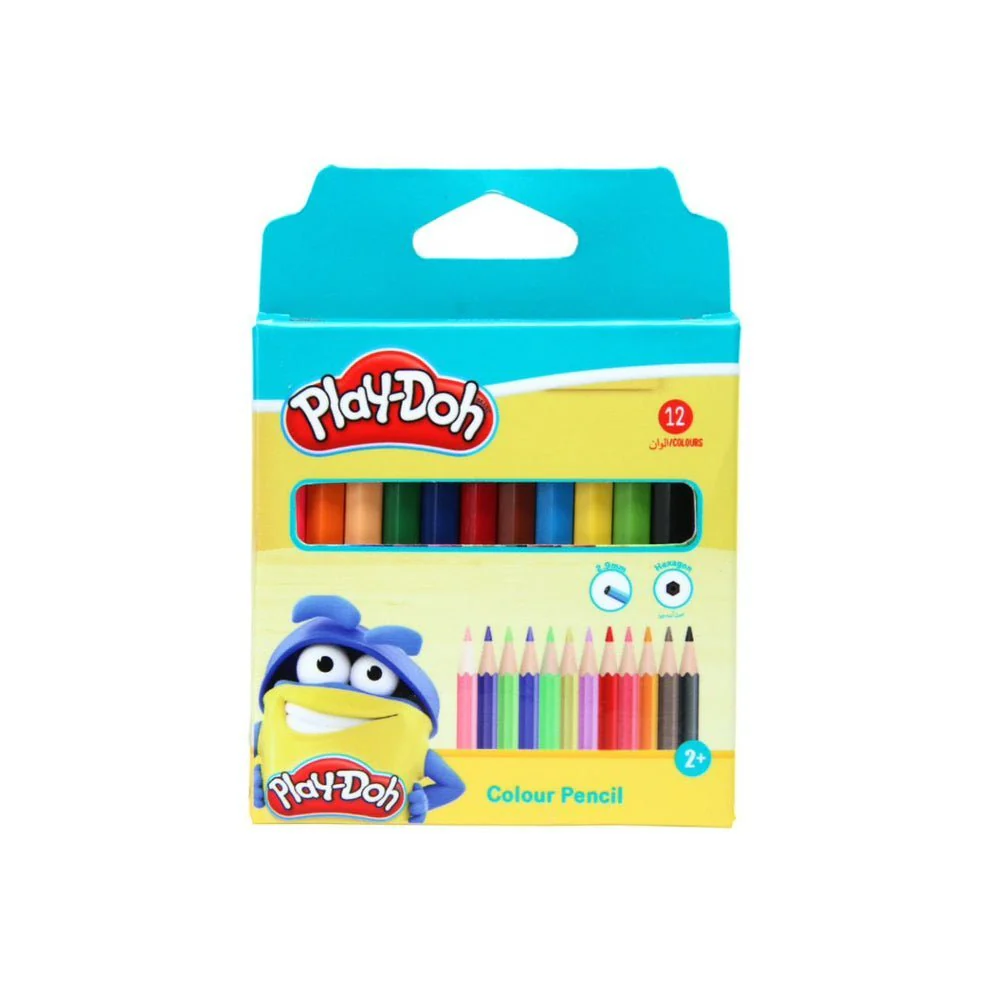 Play-Doh Half-Size Colour Pencil 12pcs KU002