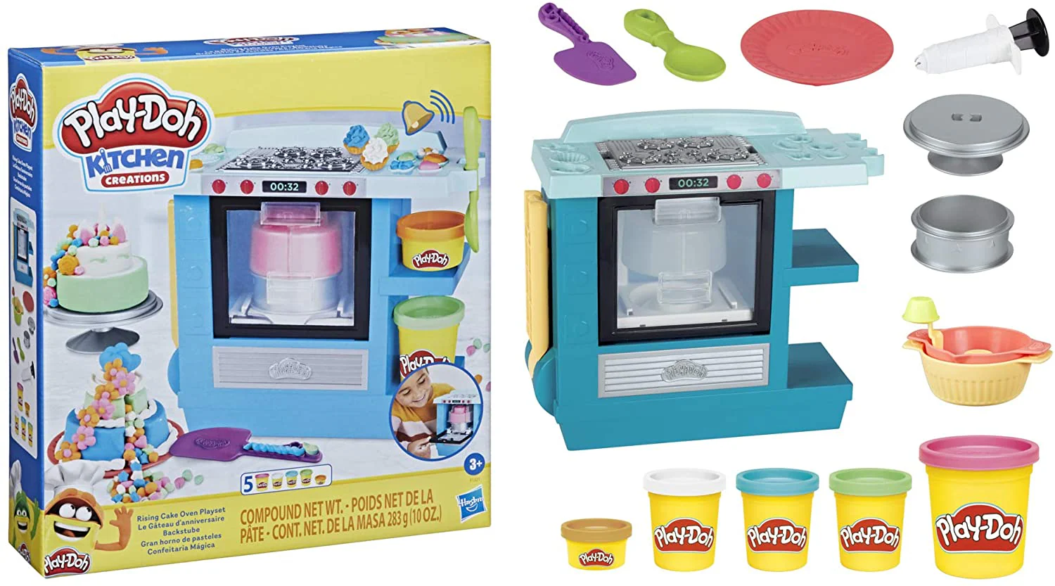 Play-Doh Kitchen Creations Rising Cake Oven Playset F1321 - Image 3