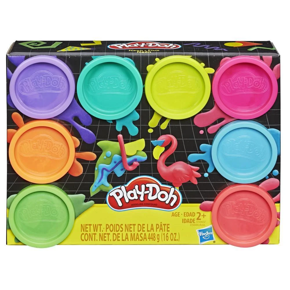 Play-Doh Neon With 8 Non Toxic Colours E5063 - Image 2