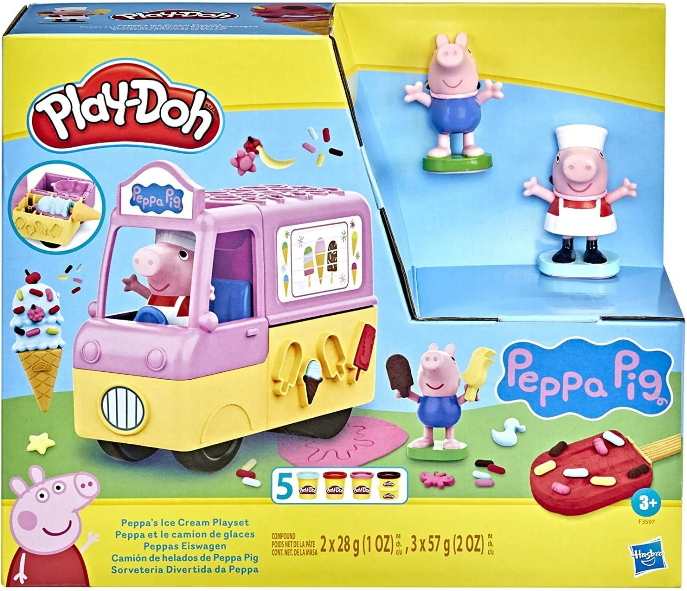 Play-Doh Peppa's Ice Cream Playset F3597 - Image 2