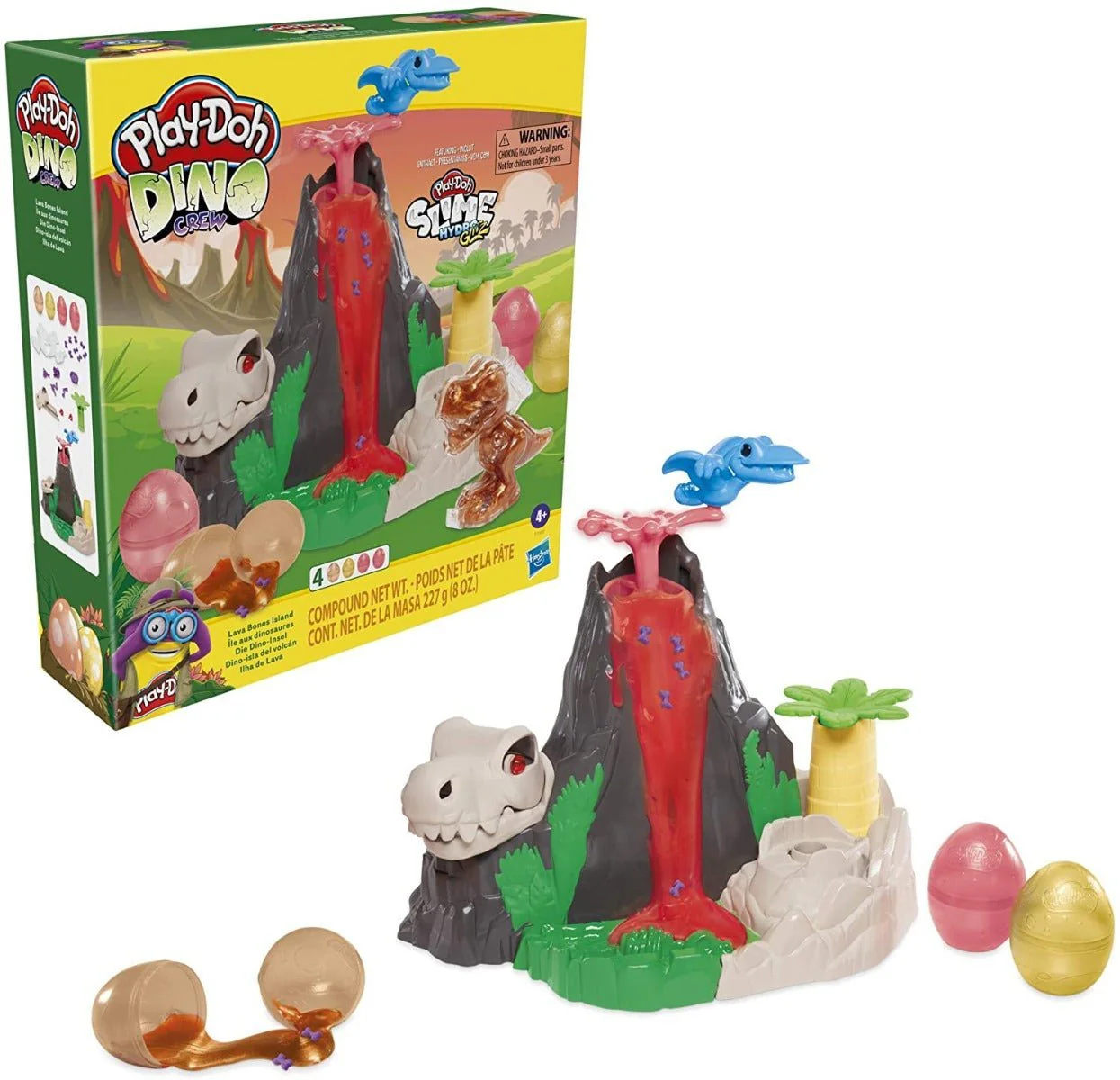 Play-Doh Slime Dino Crew Lava Bones Island F1500 - Image 4