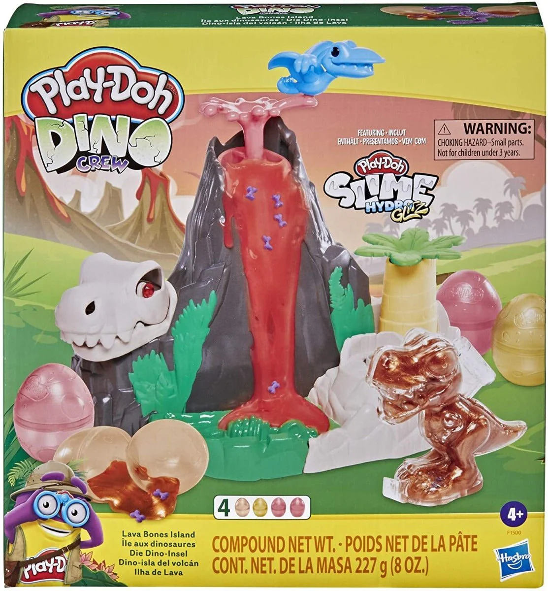Play-Doh Slime Dino Crew Lava Bones Island F1500 - Image 5