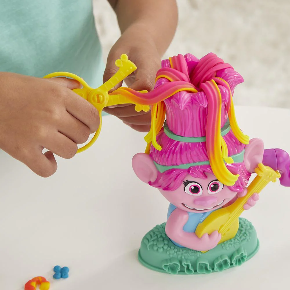 Play Doh Trolls World Tour Rainbow Hair Poppy Styling E7022 - Image 5
