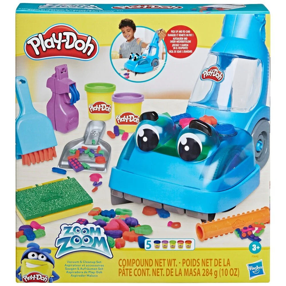Play-doh Zoom Zoom Vacuum And Cleanup Set F3642 - Image 2