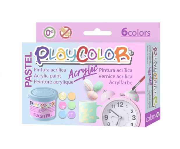 Playcolor Acrylic Paint Pastel 40ml 6pcs 20521