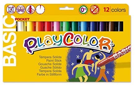 Playcolor Basic Pocket Solid Paint Stick 12pcs 10521