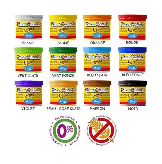 Playcolor Liquid Poster Paint Basic 40ml 12pcs 19941 - Image 2