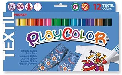 Playcolor Textil Pocket Solid Poster Paint 12 pcs 10561