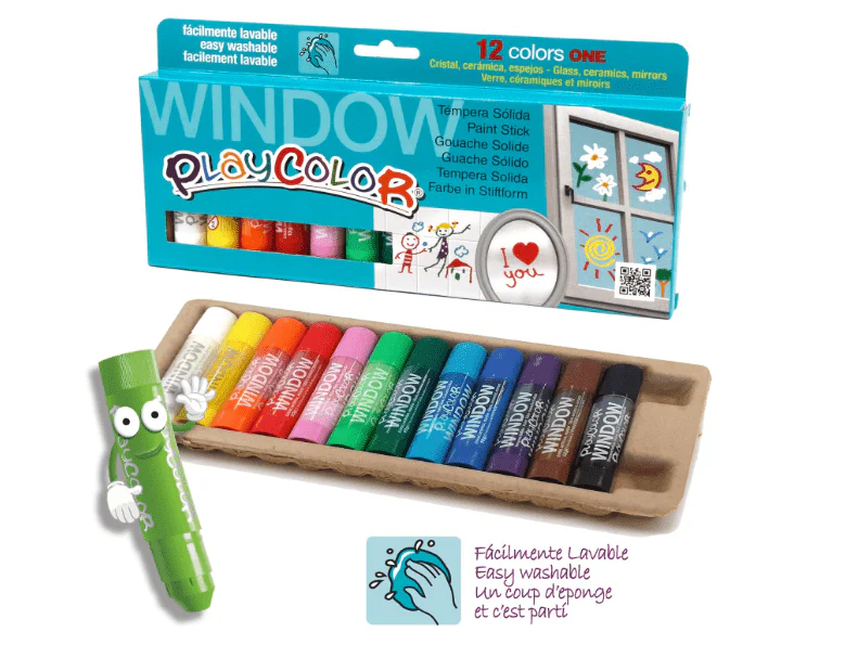 Playcolor Window One Solid Poster Paint 12pcs 02011 - Image 2