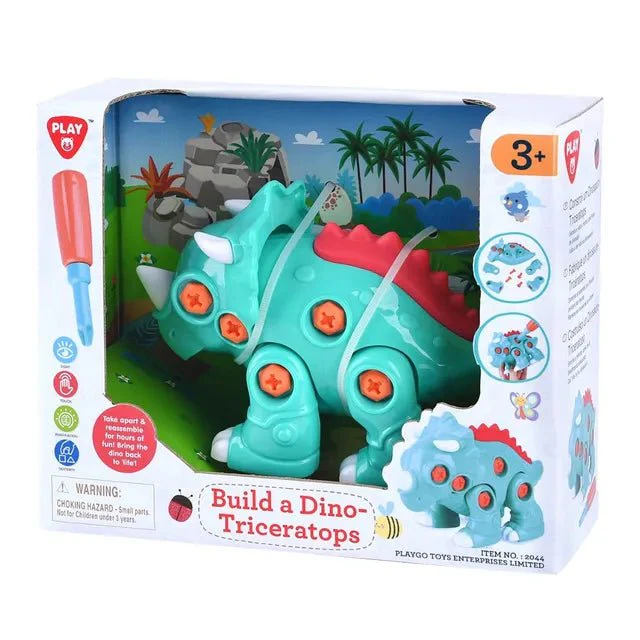 PlayGo Build A Dino Triceratops