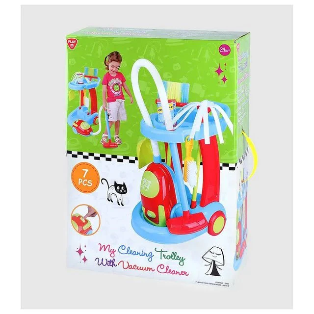 Playgo House Cleaning Trolley with Vaccum Cleaner 3482 - Image 2