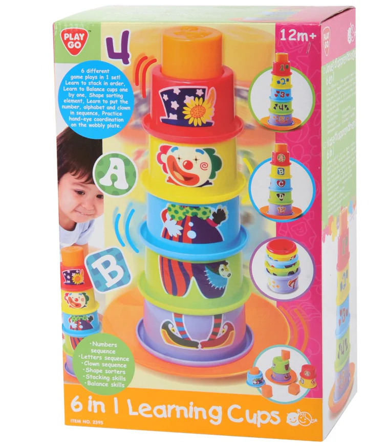 Playgo Rainbow Stacking Cups 1530