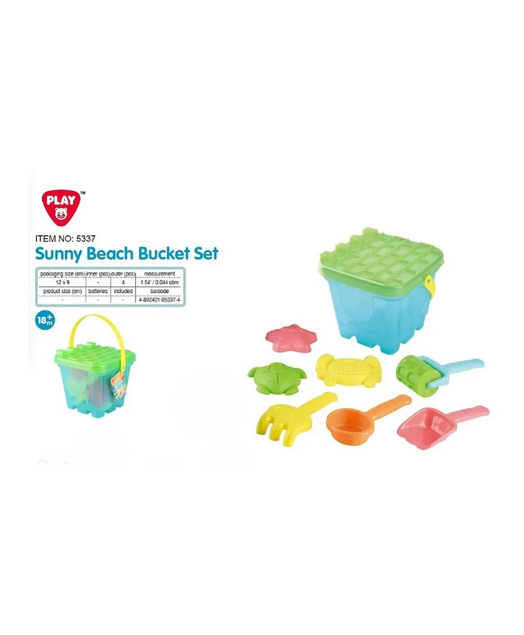 PlayGo Sunny Beach Bucket Set 9 Pcs 5337 - Image 2