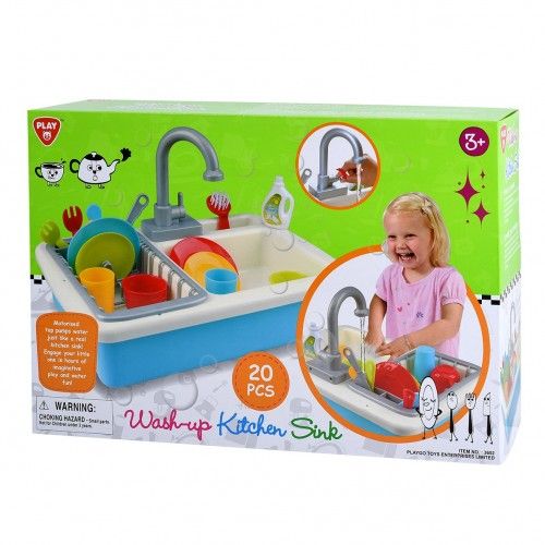 PlayGo Wash Up Kitchen Sink 20pcs 3602 - Image 3