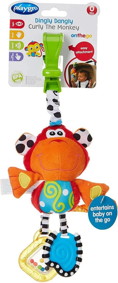 Playgro Dingly Dangly Curly the Monkey PG0182854
