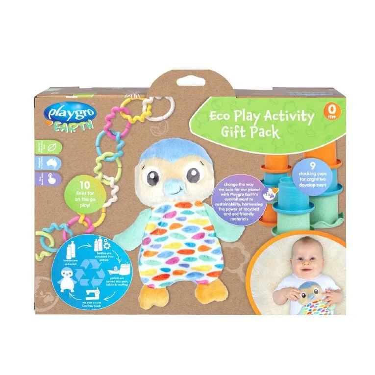 Playgro Eco Play Activity Gift Pack-Penguin PG0187708